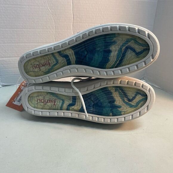 JAMBU Jenny Knit All Terra Traction Sneakers Size 8.5 Blue Relax Foam Insole New - Picture 6 of 11